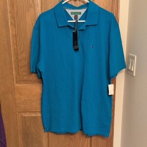 Tommy Hilfiger Men's Teal Polo Shirt